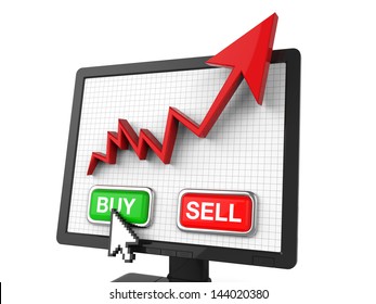 Graph Screen With Buy And Sell Button