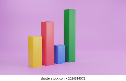 Graph Yellow Red Blue Green Tells The Trend Of Up And Down All The Time.
Purple Background Trading Stocks Forex Crypto Concept Financial Business 3d Render