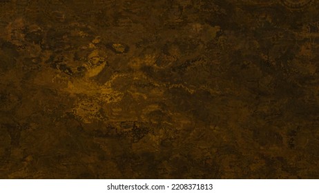 Graphic Design Background Of Mud Or Dark Grunge Wall In Beige Brown Tones.