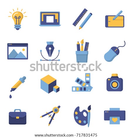 graphic design icons symbols printing graphicのイラスト素材