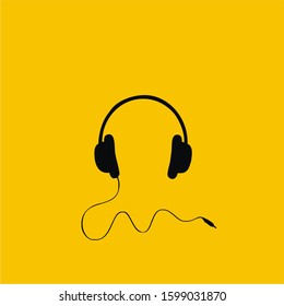 Graphic Design Of Music,headphone's Wire