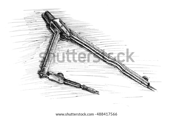 Graphic\
drawing pen from the hand of drawing\
instrument