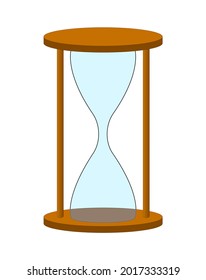 A Graphic Illustration Of An Empty Hour Glass For Use As An Icon, Logo Or Web Decoration