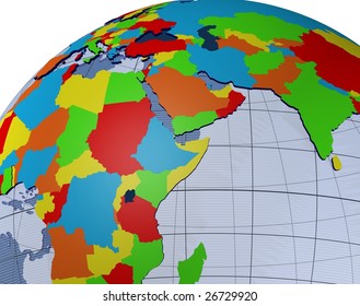 The graphic image of globe