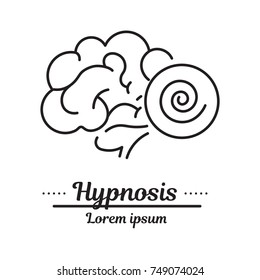  Graphic Logo, Icon. Hypnosis And Hypnotherapy. Trance. Clinic Logo, Hypnosis Treatment. Concept Psychological Help. Linear, Flat, Contour, Thin. App, Template, Infographic. Symbol. Raster Version.