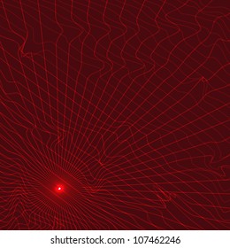 Graphic Warped Infrared Grid Made Of Laser Beams,perfect Spy Or Thieves Theme Background.