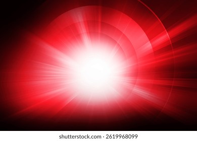 Graphical abstract growing circles with light effects background