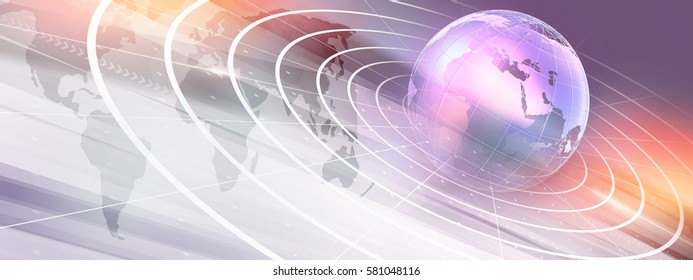 Graphical Modern Digital World News Background, Technology Communication Background