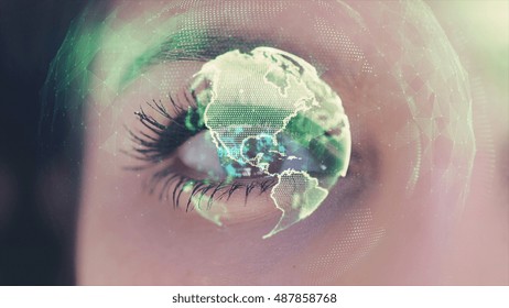 Graphical Resource, Eye Close Up with Blended Image