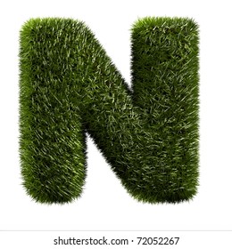 grass alphabet -N