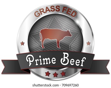 grass fed prime beef icon