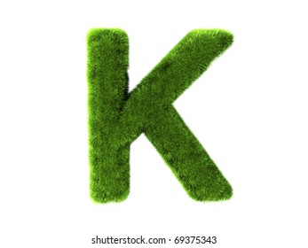 Grass K Isolated On White Background Stock Illustration 69375343 ...