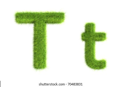 Grass letters, upper and lowercase