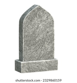 Gravestone with copy space 3d rendering