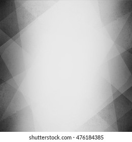 gray abstract background with angled shapes and whited out center copyspace, silver shiny color with dark border