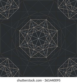 gray abstract background with  abstract  diamond. vector.
