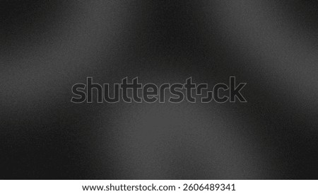 Gray background with bright light. Smooth gradation with rough texture. For design.