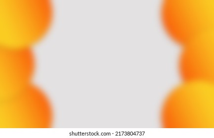 gray blur background in the middle the orange gradient circle