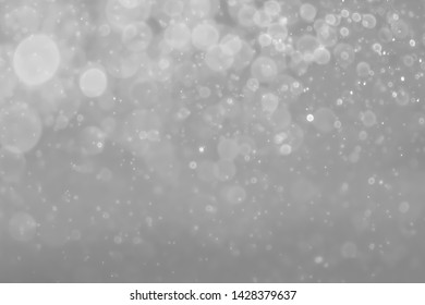 Gray Bokeh White Silver Lights On Stock Illustration 1428379637 ...