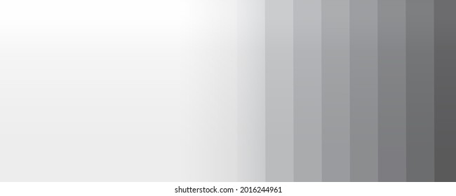 Gray Gradient Striped Color Transition To White Abstract Smooth Background.