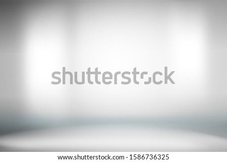Gray gradient wall abstract background. studio interior empty room elegant bright smooth light blue color illustration backdrop for graphic website design template wallpaper for your products display