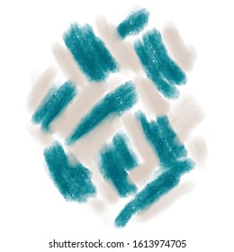Gray And GreenTexture Background Hand Drawn Illustration	