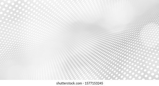 Gray Halftone Pattern With White Line Motion Backdrop Wallpaper. Clean Grey Geometric Background.