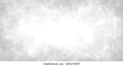 gray monochrome backdrop, frame, with gray watercolor spots around the edges