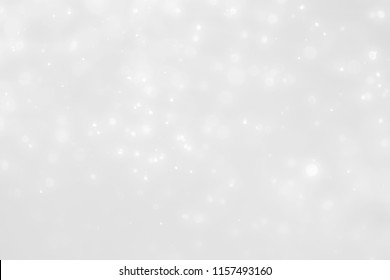 Silver Stars Sparkle Bokeh Background Celebration Stock Vector (Royalty ...