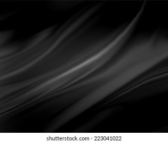 Gray Wavy Background Color Splash On Black Background, Elegant Classy Design