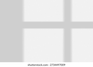 A gray window frame with four panes on a white background