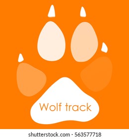 Gray Wolf Tracks - 3D animal footprint