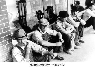 Great Depression Unemployed Men 1930's