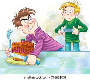 Not Sharing Food Images, Stock Photos & Vectors | Shutterstock