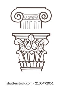 288 Corinthian column sketch Images, Stock Photos & Vectors | Shutterstock