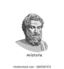 Greek Philosopher Aristotle sketch art