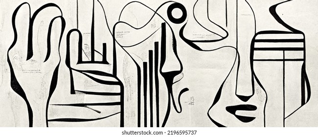 Greek and roman abstract art sculpture collage and web banner. - Powered by Shutterstock