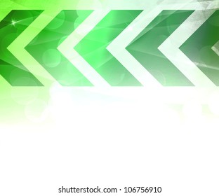 Green Abstract Arrows Background