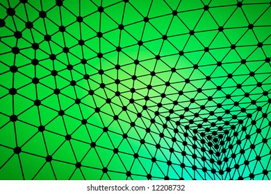 Green Abstract dynamic web background