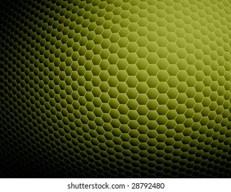 Green Abstract Honeycomb Background