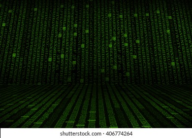 The green alphanumeric code background   This picture suitable for business   technology use 