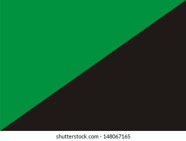 Green Anarchism Flag Or Eco Anarchism Computer Generated