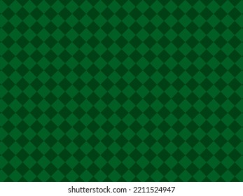 Green Argyle Pattern Background Material.