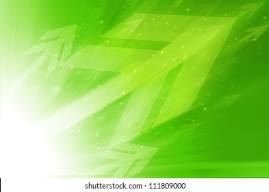 Green Arrow Technology Background.