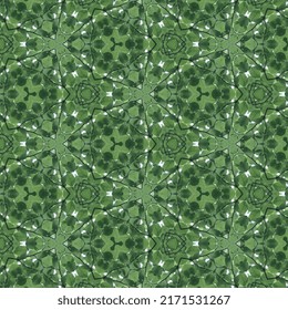 Green background with beautiful patterns.