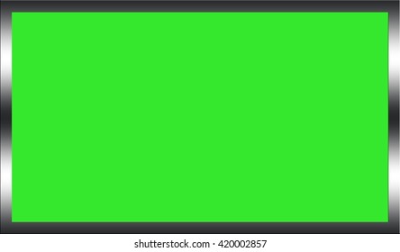 Green background with border or frame.