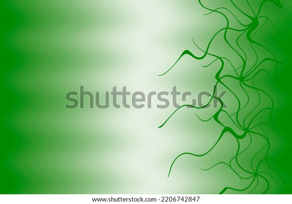 Green Background Gradient Edges Wavy Lines Stock Illustration ...