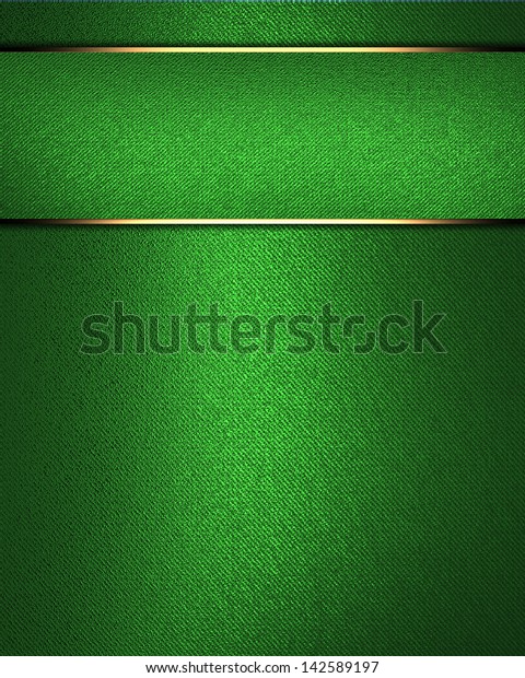 Green Background Green Nameplate Design Template Stock Illustration