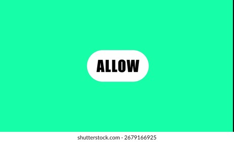 Green background with white rounded rectangle containing the wor
