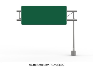 Green Blank Freeway Sign